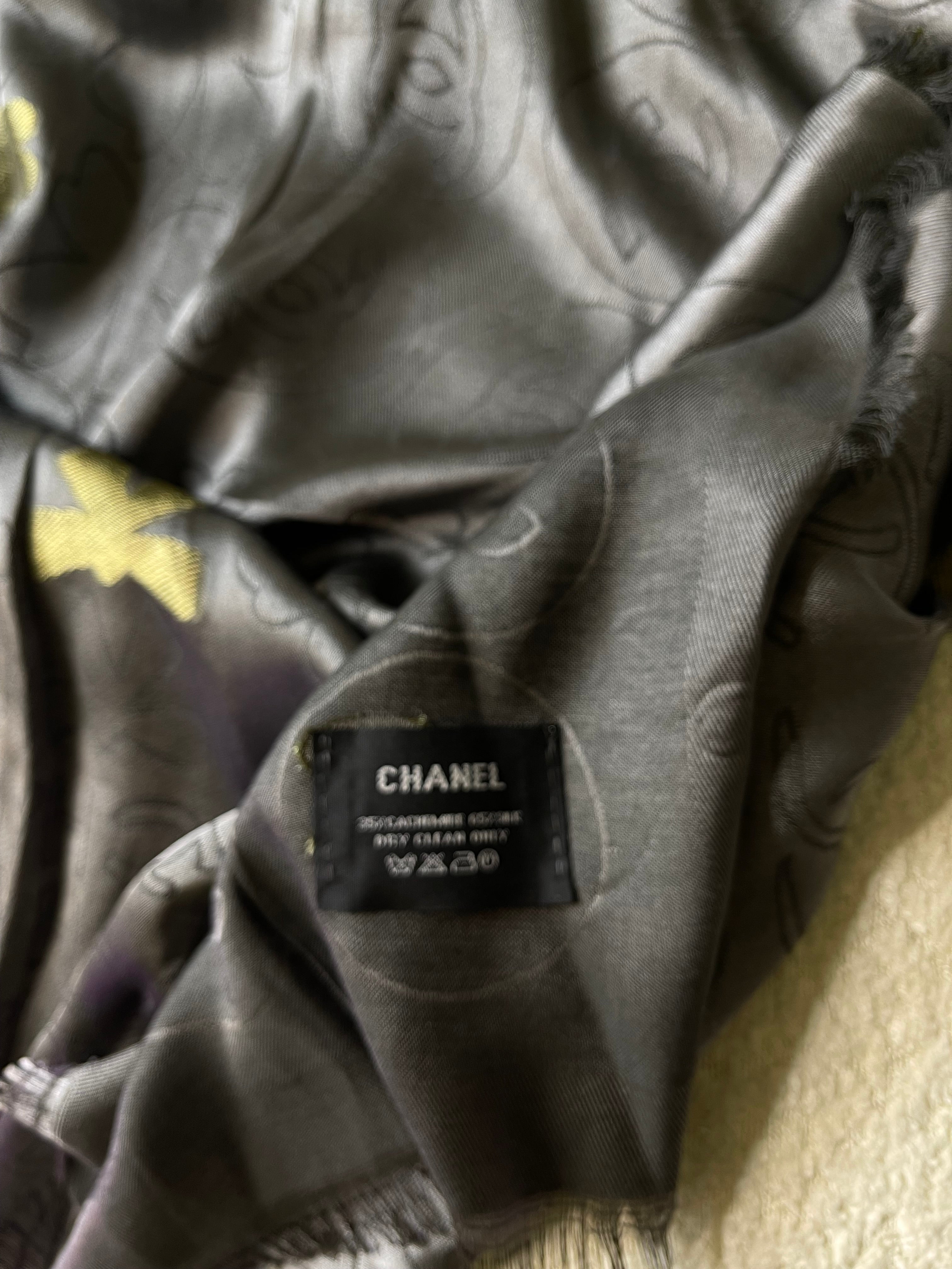 Étole Chanel Gris Charbon