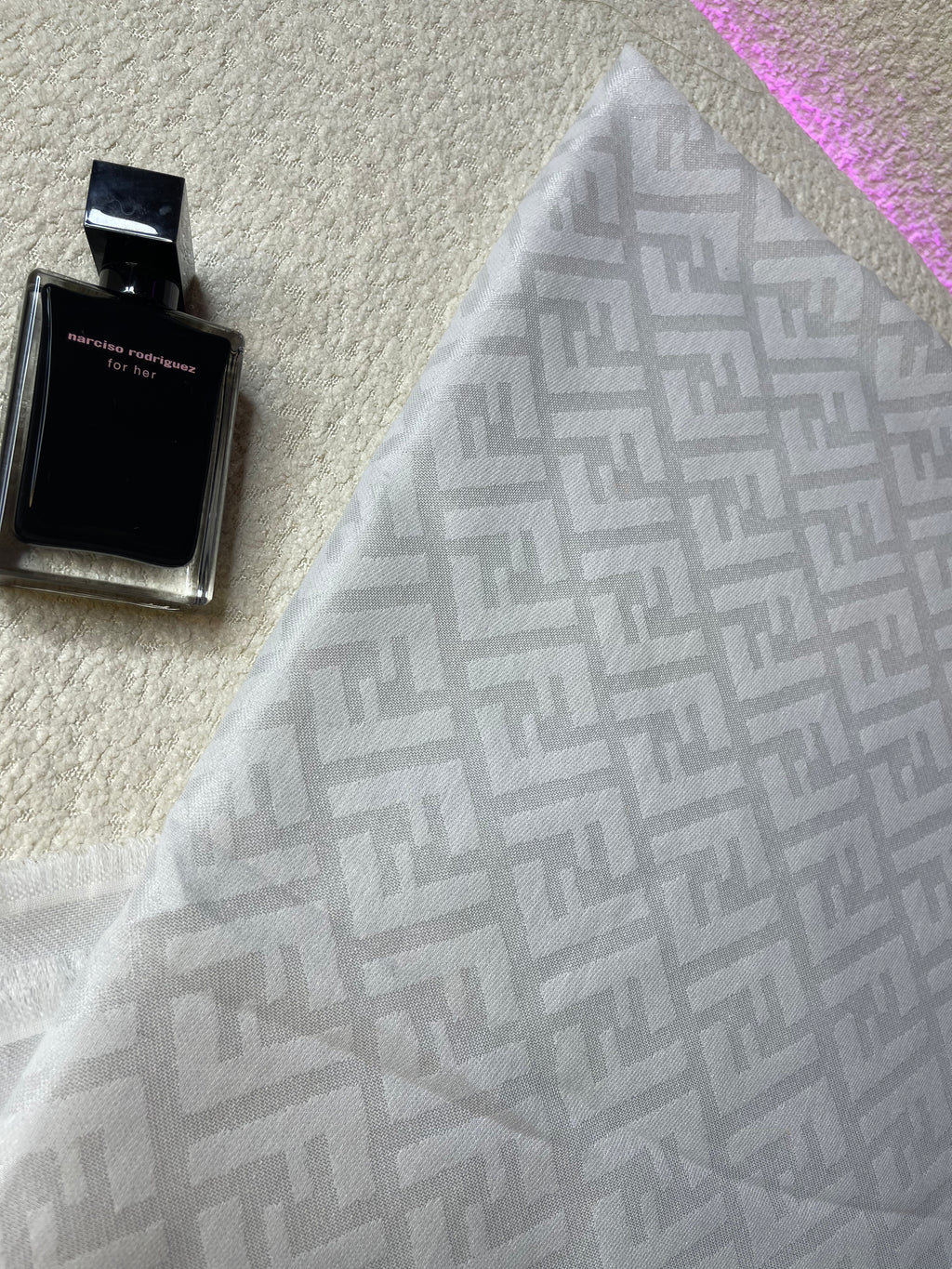 Écharpe Fendi blanc