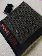 Étole MK Noir&Beige
