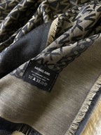 Étole MK Noir&Beige