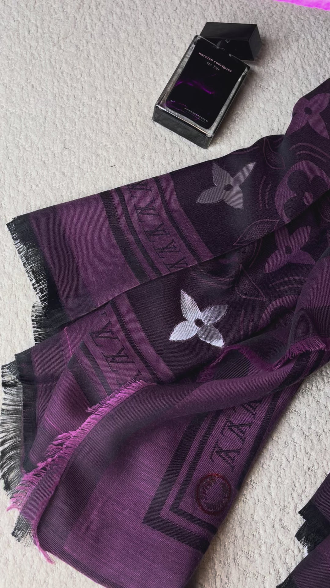 Étole LV Rose&Noir