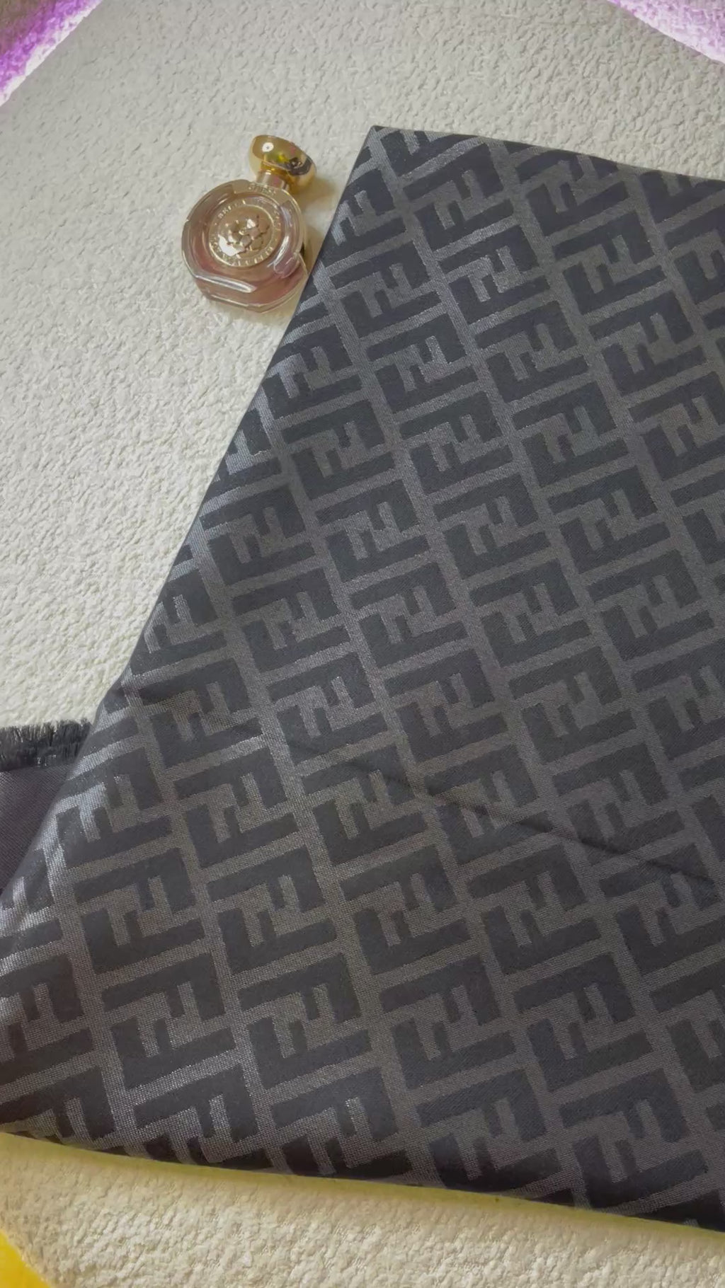 Écharpe Fendi gris